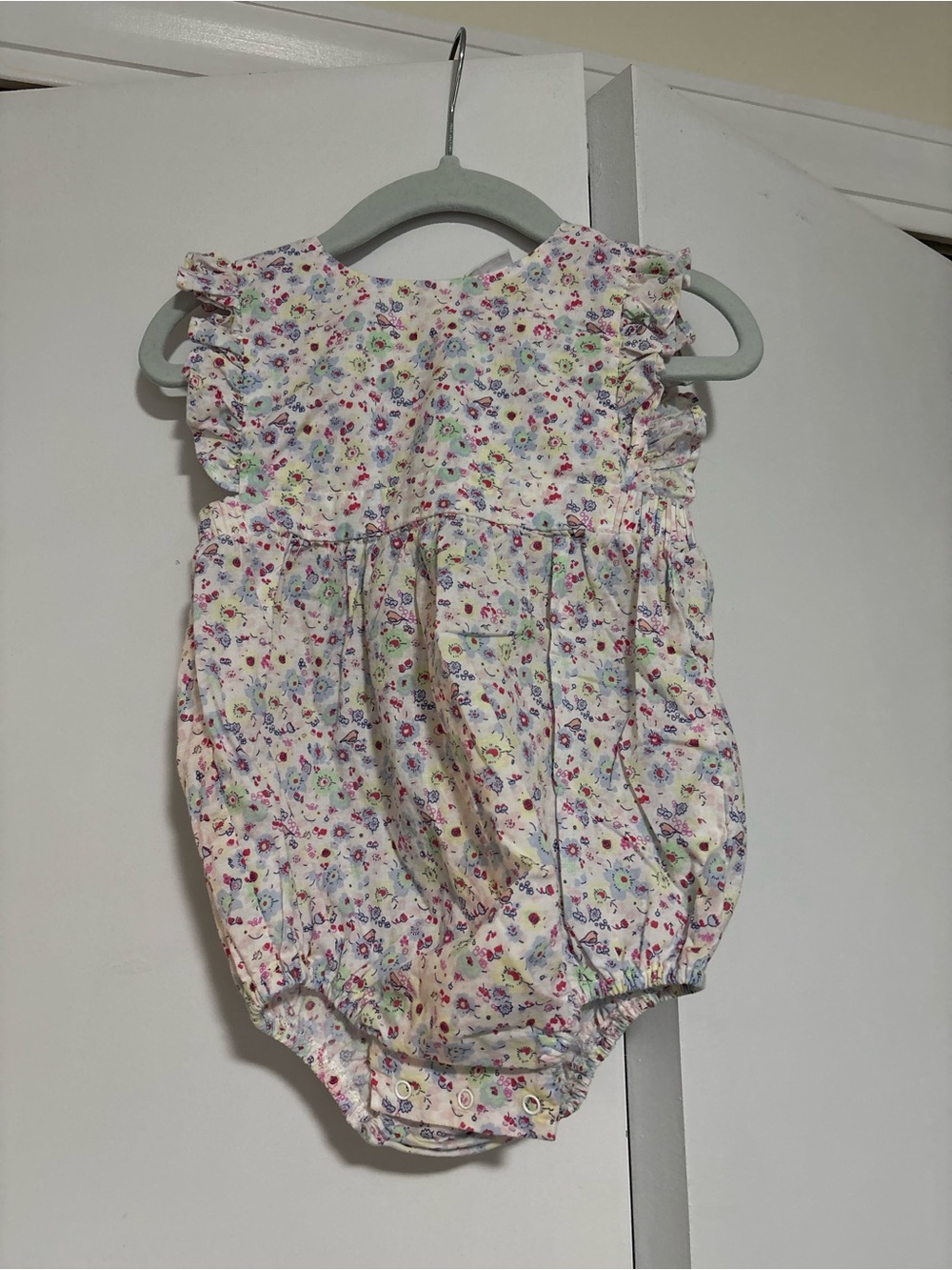 Egg by Susan lazar romper 6 months floral bubble romper summer